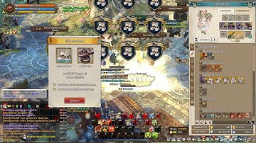 (Tree of Savior) Enhancement: Glacia Legenda Cloth set, Shield, and 1-Hand Mace.