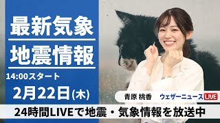 ウェザーニュースの配信のサムネイル画像