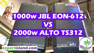 Sound TEST JBL EON612 vs Alto TS312 Head to Head comparison