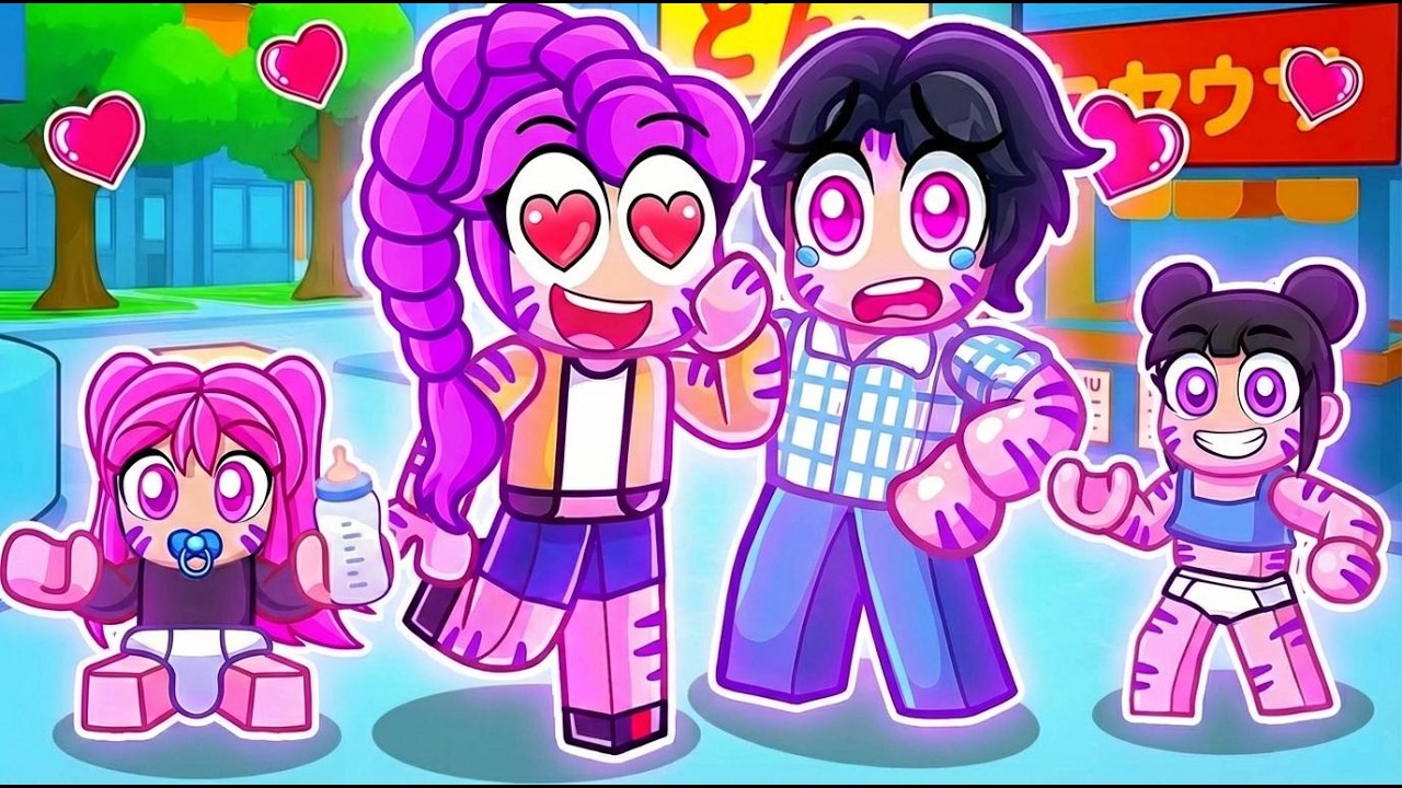 JINU and RUMI Have a FAMILY Of DEMON In Roblox! KPOP DEMON HUNTERS
