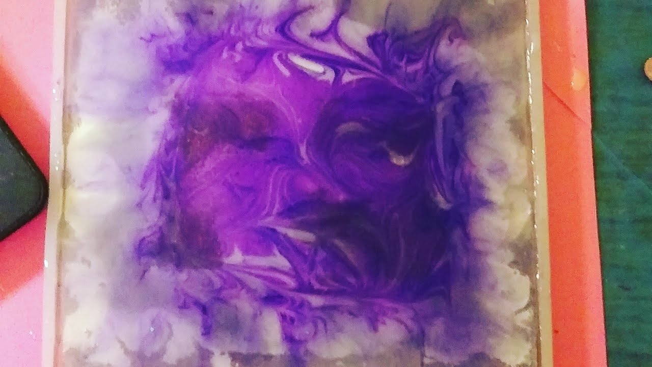 4 How to use spray paint with resin!! YouTube