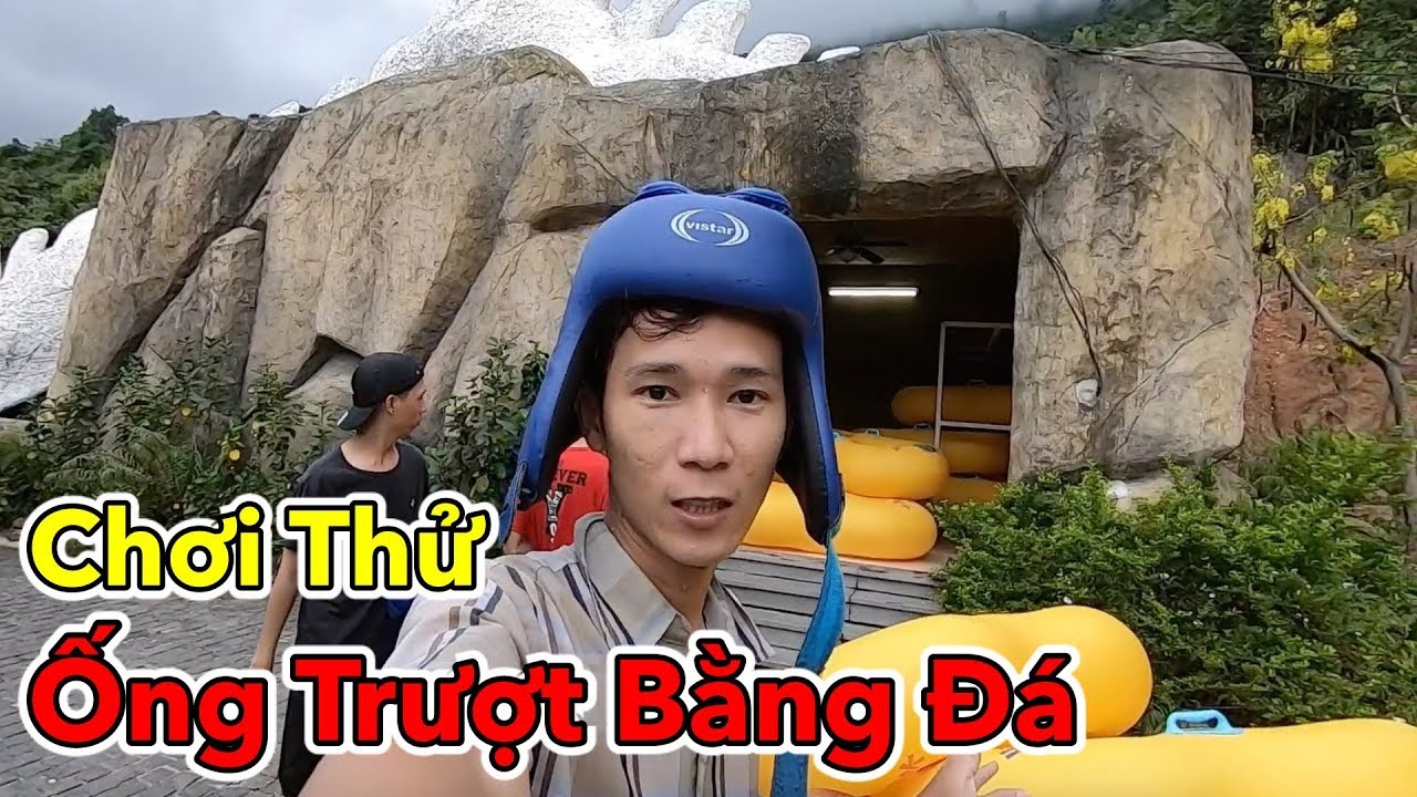 cong vien nuoc vung tau  2022 New  Lamtv - Thử Chơi Ống Trượt Bằng Đá Dài Nhất Việt Nam | Công Viên Nước Núi Thần Tài