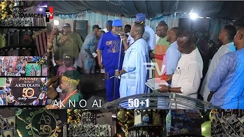 SATI RAMONI AND FRIENDS ON STAGE WITH K1 DE ULTIMATE AT AKIN OLAIYA'S 50+1 BIRTHDAY