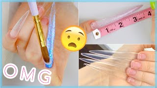 Using The Longest Nail Tips Ever?!