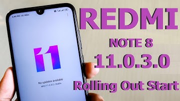 Redmi Note 8 MIUI 11.0.3.0 India New Update Rolling Out Start | WiFi Calling, Dark Mode
