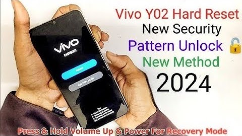 Vivo Y02 Hard Reset || Pattern Unlock Without PC 2024
