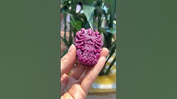 82 - Mặt phật thiên thủ thiên nhãn ngọc ruby Bảo Vệ và Lòng Trắc Ấn