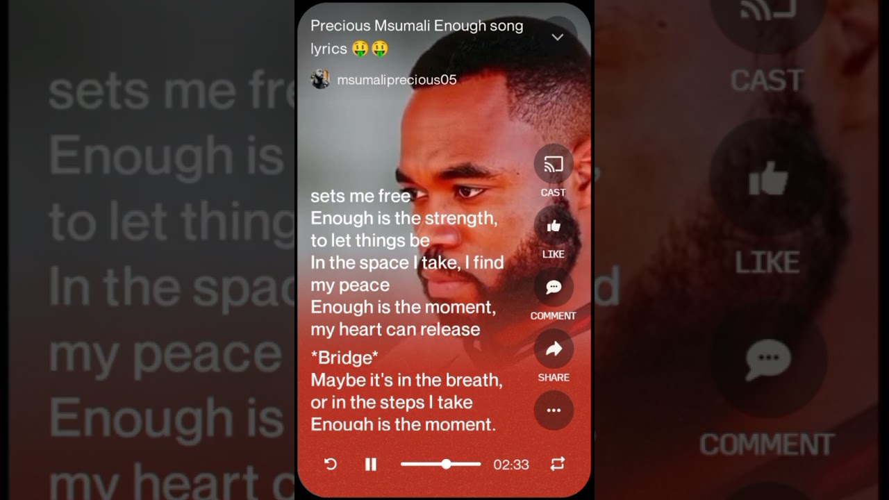 #Precious_Msumali_Enough_