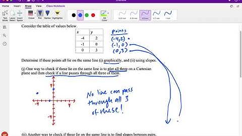 Do These Three Points Lie on a Single Line? (Silent Video)