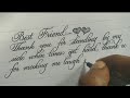 Beautiful calligraphy writing | neat handwriting with calligraphy pen