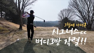 3월초 시그너스cc | 첫 버디3개 | 싱글가나요?? | 3년차 골프노망주의 일기