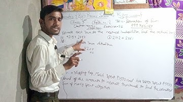 Class 3 mathematics chapter 2 Addition exercise 2.5 Estimation of the sum.