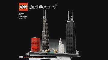 LEGO Architecture 21033 Chicago - instruction timelapse