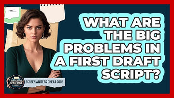 What Are The Big Problems In A First Draft Script?