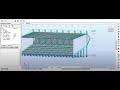 Dimensionement dune structure en gradin  suspendu par de cable avec robot structural analysis