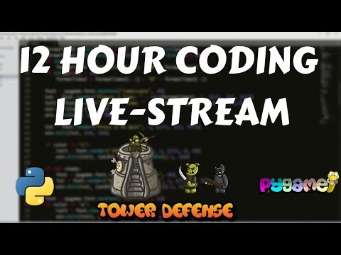 12 Hour Coding Stream - Creating A Tower Defense Game with Python & Pygame
