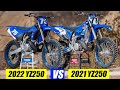 2022 Yamaha YZ250 vs 2021 Yamaha YZ250 Two Strokes - Motocross Action Magazine