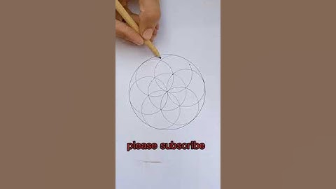 How to draw a geometric circles design#short #circle #geometry
