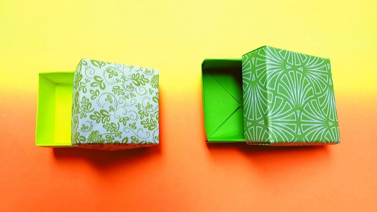  Cara  Membuat  Kotak  Dan Tutupnya Dari Kertas Origami  