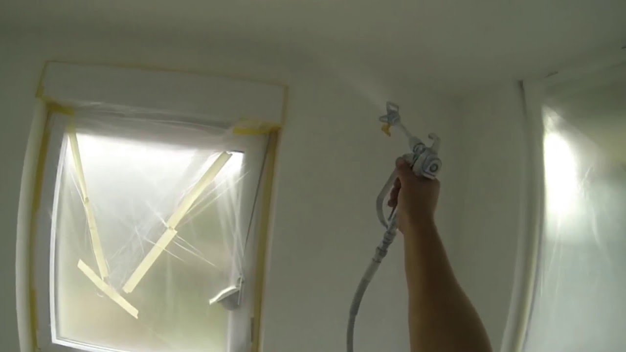 Farbe spritzen wände und decke streichen war gestern heute airless ...