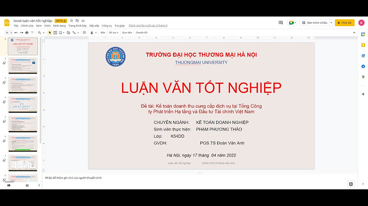 Powerpoint khóa luận tốt nghiệp ngành kế toán năm 2024