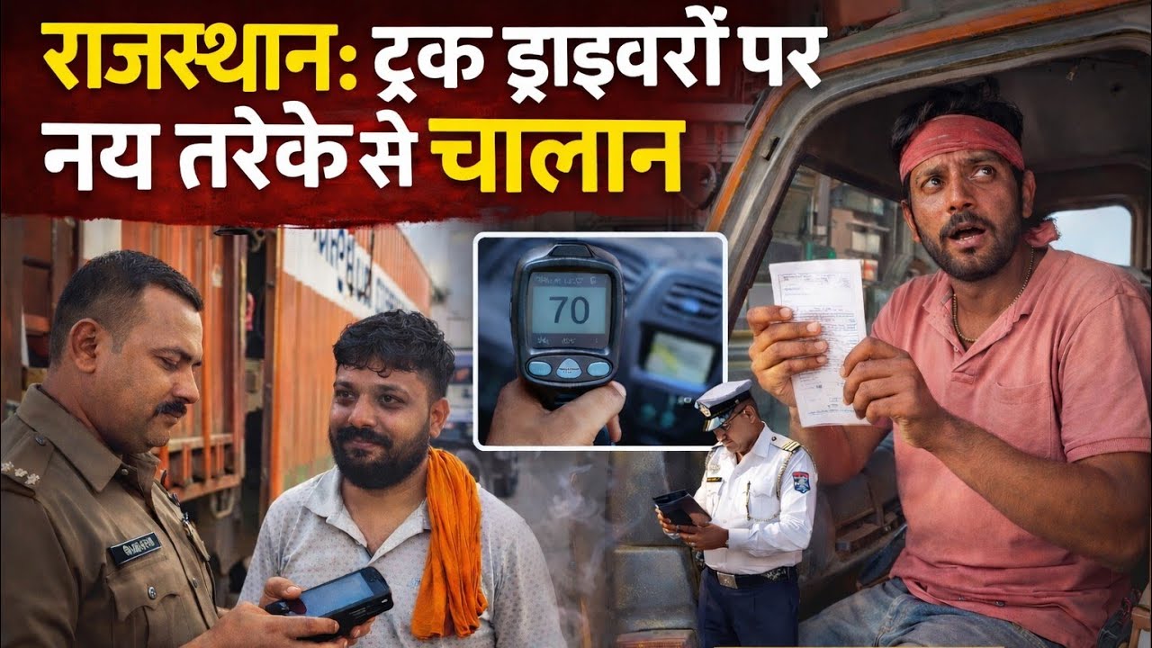 राजस्थान चलने वाले ट्रक ड्राइवर अब नए तरीके से कौन कर रहा है चालान