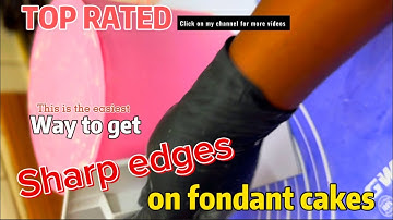 How to Get SHARP EDGES on Fondant Cake Decorations | Cake Decorating Tutorial