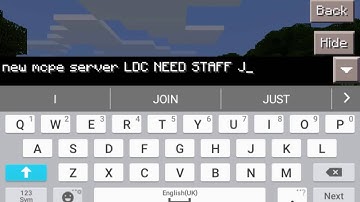 Minecraft pe server need staff!