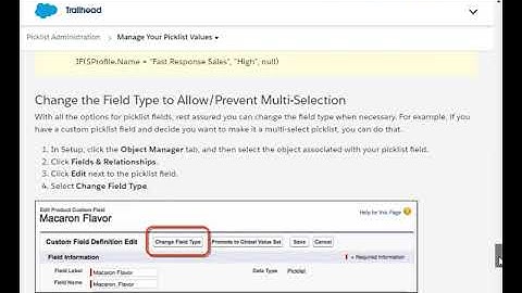 Manage Your Picklist Values