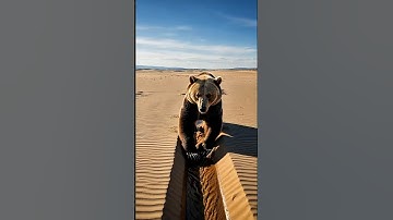 The bear saved the mango plant from drying up by watering it 😭 #ai #tree #save #watering