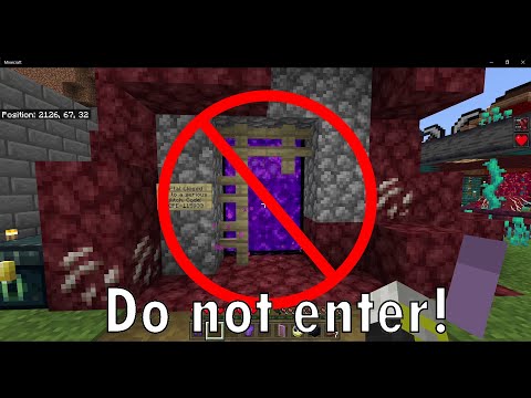 Minecraft Bedrock - Nether Portal Glitch Workaround (*FIXED*)