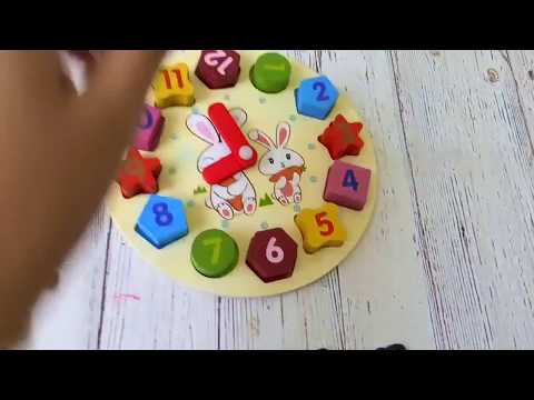 Деревянный сортер Часы MD0719