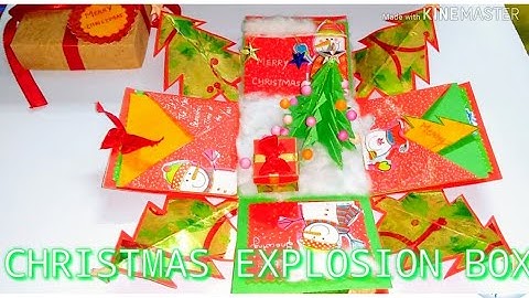 DIY: CHRISTMAS EXPLOSION BOX Full Tutorial/ Christmas Gift ideas/How to make explosion box