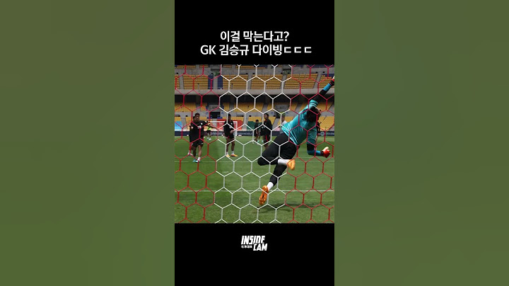 이걸 막는다고? GK 김승규 수퍼 다이빙ㄷㄷ#인캠 #하드털기 #shorts