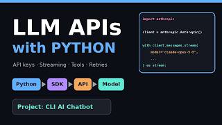 LLM APIs with Python: API Keys, Streaming, Tool Calling & Build a CLI AI Chatbot