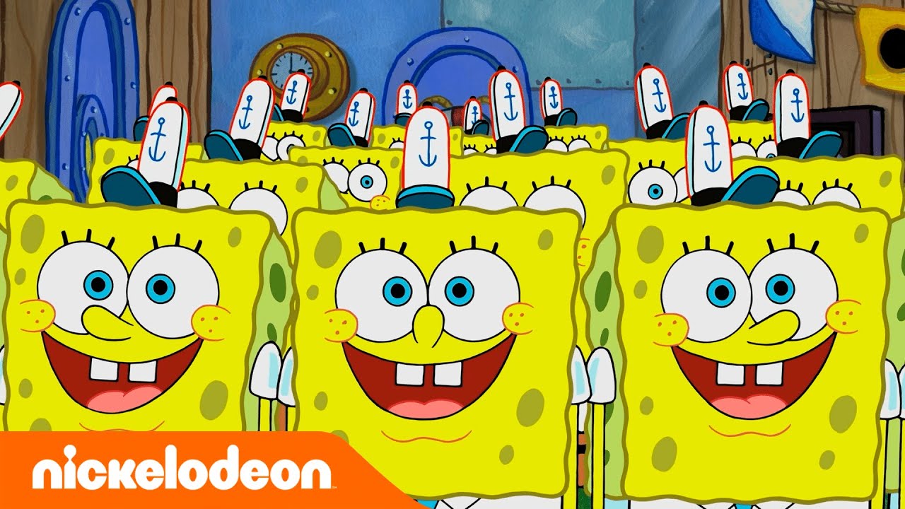 SpongeBob | AFLEVERING VAN 5 MIN | de klonen van SpongeBob | Nickelodeon Nederlands