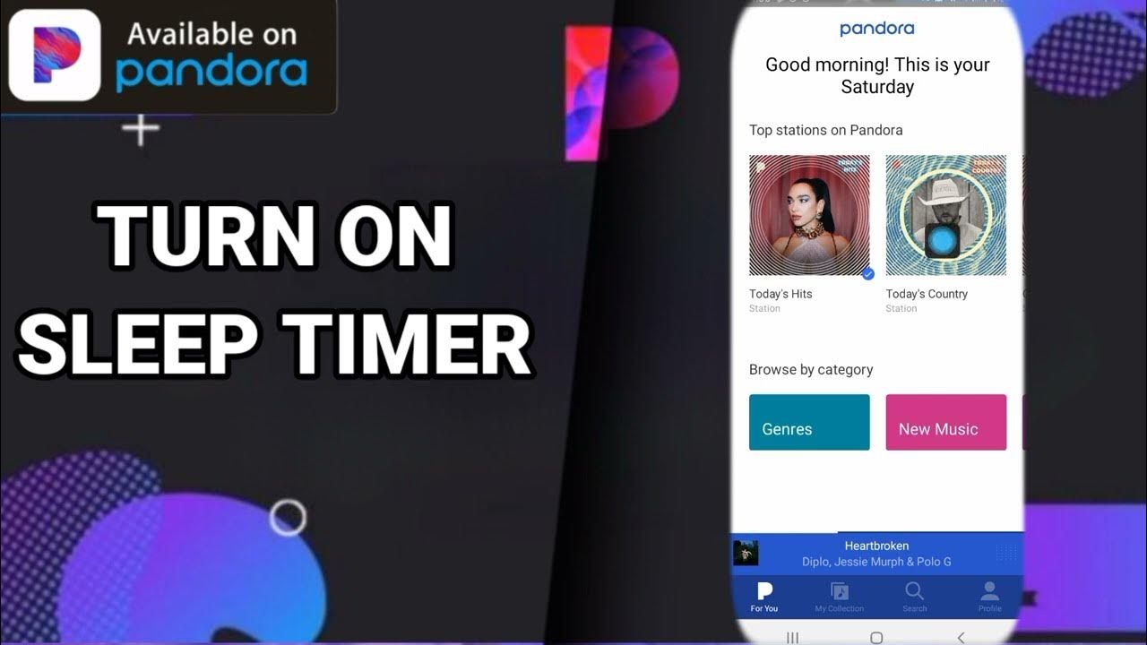 how-to-turn-on-sleep-timer-on-pandora-original-app-youtube