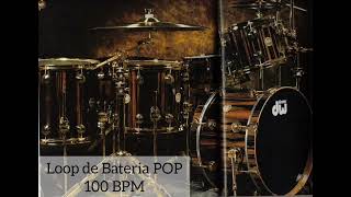 Loop de Bateria POP 100 bpm