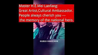 Mr.Mei Lanfang was a world-acclaimed Peking Opera Artist.He sang on stage in the female role. Mr.Mei Lanfang was a world-acclaimed Peking Opera Artist.He sang on stage in the female role.