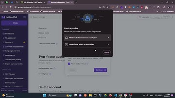 protonmail | setup yubikey 5 NFC