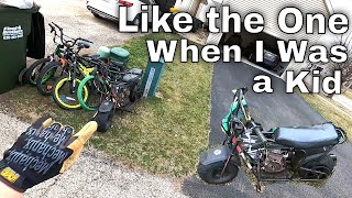 Mini Bike in the Trash 😀