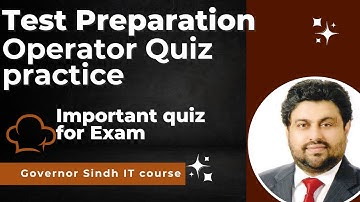 Typescript Quiz Operator important topic Practice | Governor Sindh IT course