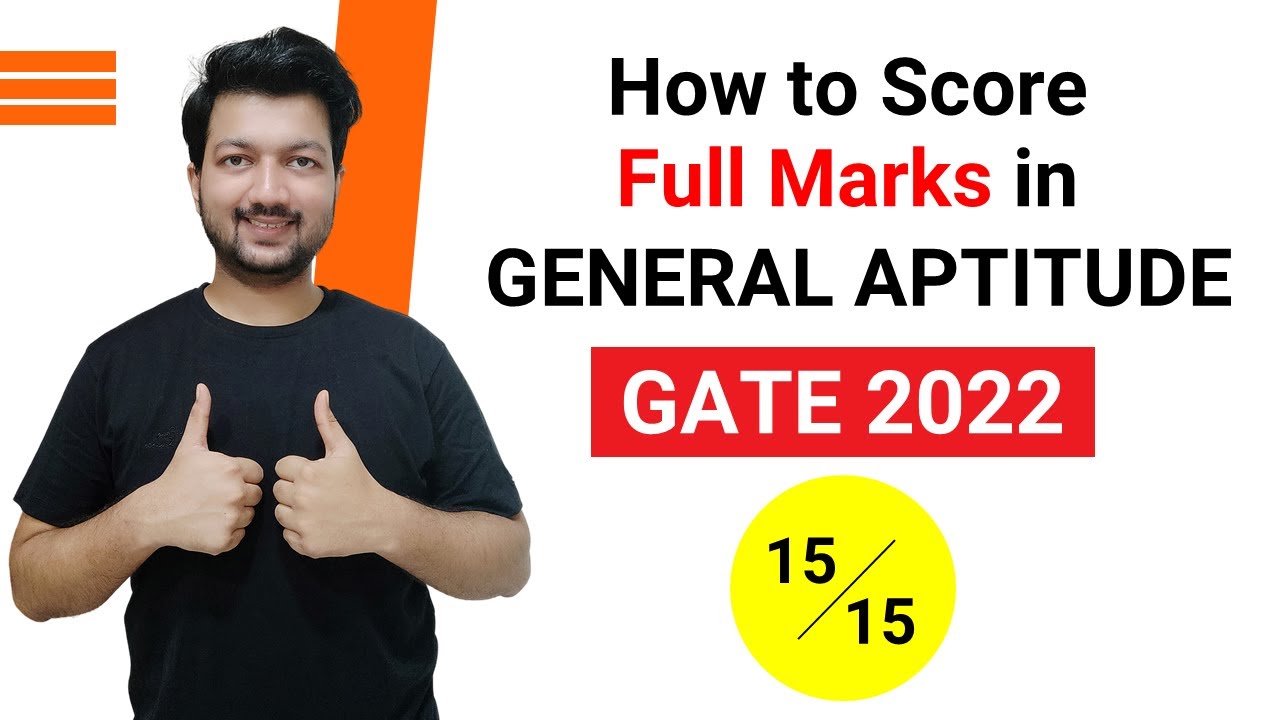 How to Score Full Marks in GATE 2022 General Aptitude | GATE 2022 ...