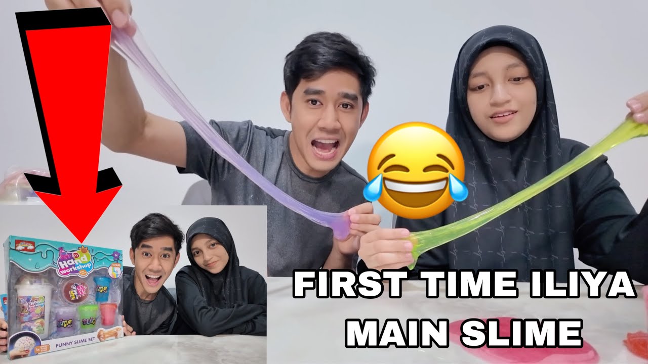 FIRST TIME ILIYA MAIN SLIME 😂 AQIL CAKAP BABY DALAM PERUT NAK MAIN SLIME 😝