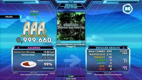 INSERTION (Machine Gun Kelly Mix) (ESP-8) PFC 34p (StepMania, Judge 6)