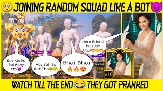 Joining Random Squad Of Girls Like A Bot | She Called Me Bot😥 | DW Hamza Gaming