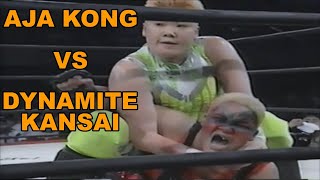 Aja Kong vs  Dynamite Kansai AJW 8/30/95