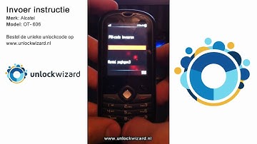 Alcatel OT-606 Simlock vrij maken Unlocken