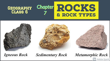 Rocks and Rock Types Class 6 Geography Chapter 7 | Maharashtra State Board | 3 Types of Rocks