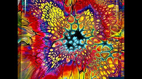 Create Picture Isjum "Happy Colors Collection" Bloom Technik SheleeArt Style Dutch Pour